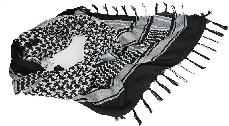 Luxns Store Military Shemagh Tactical Desert Scarf / 100% Cotton Keffiyeh Scarf Wrap for Men And Women - Image 2